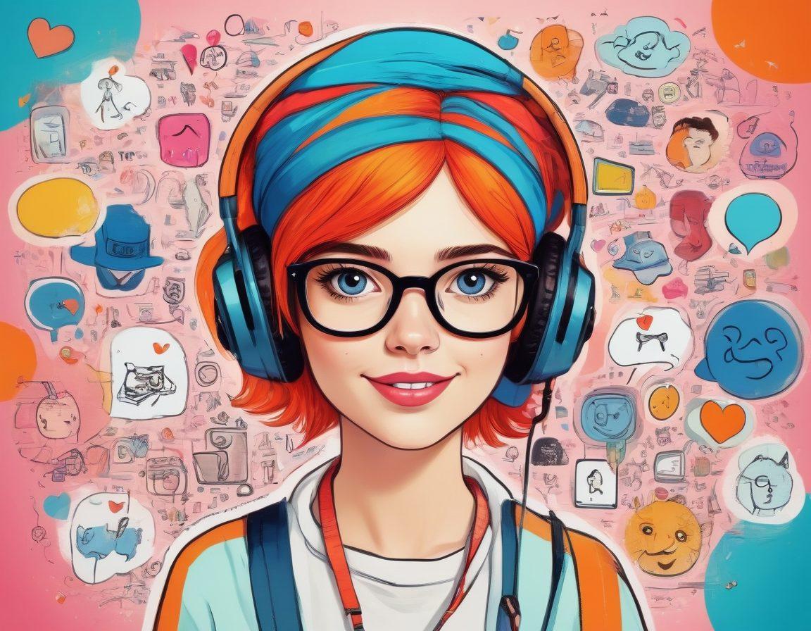A vibrant digital collage showcasing diverse online personas interacting in a whimsical virtual space, filled with quirky avatars, colorful chat bubbles, and imaginative gadgets. Elements of creativity and fun are represented through playful doodles and animated icons symbolizing joy, connection, and community. The background features stylized representations of various blogging platforms and social media, fostering an engaging atmosphere. vibrant colors. digital art. whimsical style.